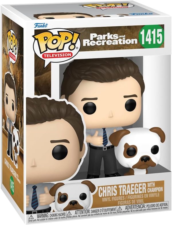 Funko POP! & Buddy: Parks & Recreation 15th Anniversary - Chris & Champion - Collectable Vinyl Figure - Gift Idea - Official Merchandise - for Kids & Adults - TV Fans