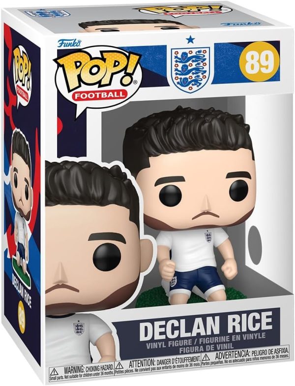 Funko Pop! Football: England - Declan Rice - World Cup 2026 - Collectable Vinyl Figure - Gift Idea - Official Merchandise - Toys for Kids & Adults - Sports Fans - Model Figure for Collectors