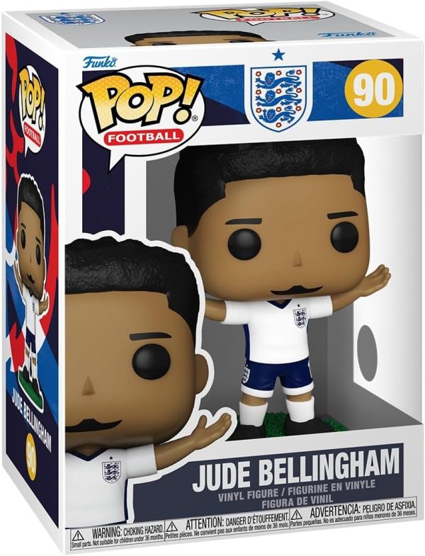 Funko Pop! Football: England - Jude Bellingham - World Cup 2026 - Collectable Vinyl Figure - Gift Idea - Official Merchandise - Toys for Kids & Adults - Sports Fans - Model Figure for Collectors