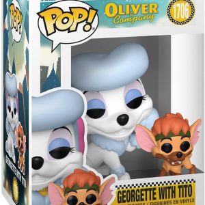 Funko Pop! & Buddy: Oliver and Company - Georgette with Tito - Collectable Vinyl Figure - Gift Idea - Official Merchandise - Toys for Kids & Adults - Disney Fans