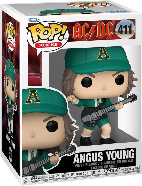 Funko POP Rocks: AC/DC - Angus Young - (Green) - Collectable Vinyl Figure - Gift Idea - Official Merchandise - for Kids & Adults - Music Fans - Model Figure for Collectors and Display