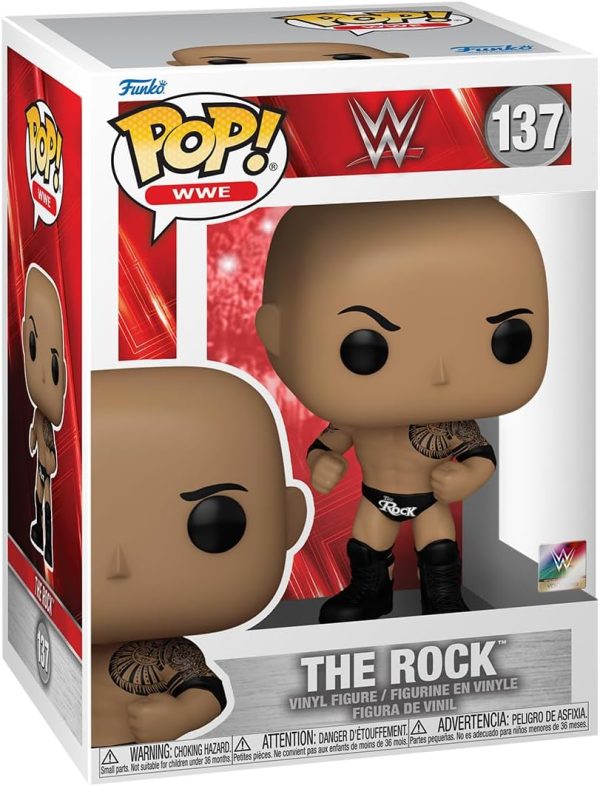 Funko POP! WWE: The Rock - Dwayne The Rock Johnson - (Final) - Collectable Vinyl Figure - Gift Idea - Official Merchandise - for Kids & Adults - Sports Fans - Model Figure for Collectors