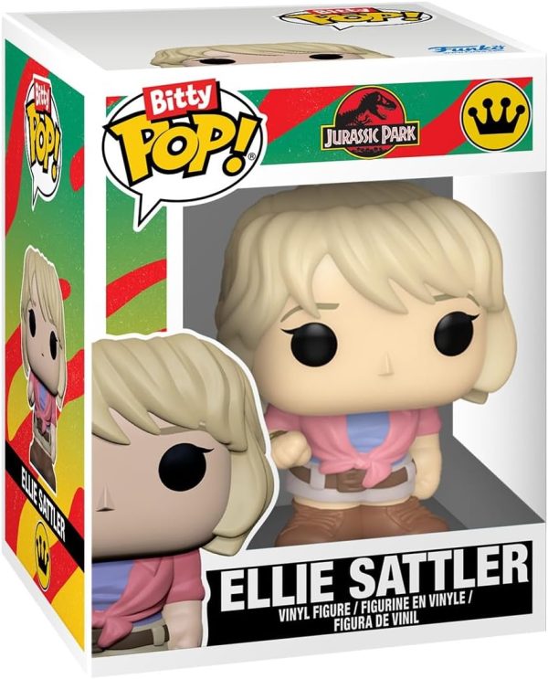 Funko Bitty Pop! Jurassic Park: Ellie Sattler. Ian Malcolm. Triceratops. and Brachiosaurus. with a 1 in 6 chance for a Surprise Mystery Figure - 0.9 Inch (2.2 Cm) Collectable - Gift Idea - Cake Topper
