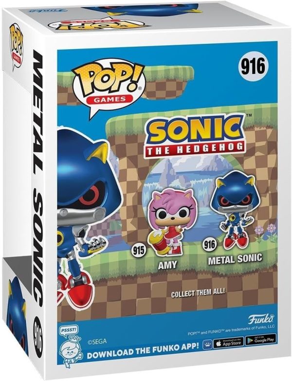 Funko Pop! Games: Sonic The Hedgehog - Metal Sonic - Collectable Vinyl Figure - Gift Idea - Official Merchandise - for Kids & Adults - Games Fans