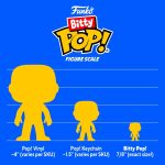 Funko Bitty POP! Star Wars - Darth Vader. 4-Pack - Darth Vader. TIE Fighter Pilot. Stormtrooper and A Surprise Mystery Mini Figure - 0.9 Inch (2.2 Cm) Collectable - Stackable Display Shelf Included