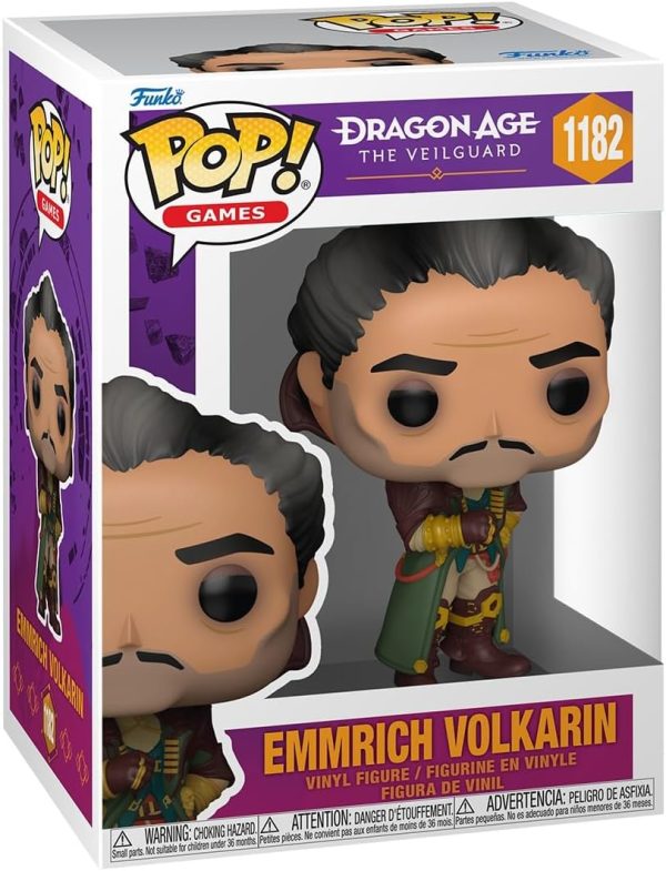 Funko Pop! Games: Dragon Age: The Veilguard - Emmrich Volkarin - Collectable Vinyl Figure - Gift Idea - Official Merchandise - Toys for Kids & Adults - Video Games Fans - Model Figure for Collectors