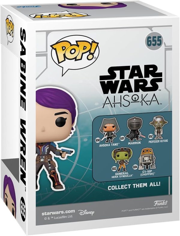 Funko POP! Star Wars: Ahsoka TV - Sabine Wren - Glow in The Dark - Collectable Vinyl Figure - Gift Idea - Official Merchandise - for Kids & Adults - TV Fans
