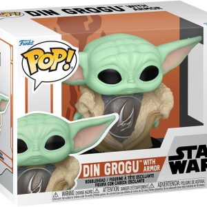 Funko POP! Star Wars: The Mandalorian - Din Grogu with Armor - The Child - Baby Yoda - Collectable Vinyl Figure - Gift Idea - Official Merchandise - TV Fans