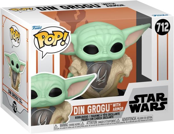Funko POP! Star Wars: The Mandalorian - Din Grogu with Armor - The Child - Baby Yoda - Collectable Vinyl Figure - Gift Idea - Official Merchandise - TV Fans