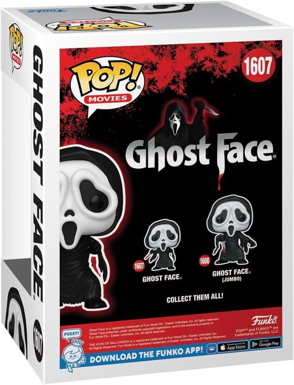 Funko POP! Movies: Ghostface - Ghostface - Glow in The Dark - Collectable Vinyl Figure - Gift Idea - Official Merchandise - for Kids & Adults - Horror Fans