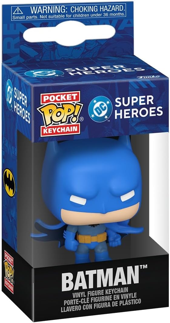 Funko Pop! Keychain: DC New Classics - Batman Novelty Keyring - Collectable Mini Figure - Stocking Filler - Gift Idea - Official Merchandise - DC Comics Fans - Backpack Decor