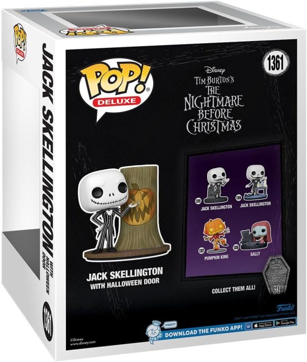 Funko POP! Deluxe: Disney The Nightmare Before Christmas 30th - Jack Skellington with H.Town Door - Disney: The Nightmare Before Christmas - Collectable Vinyl Figure - Gift Idea - for Kids & Adults