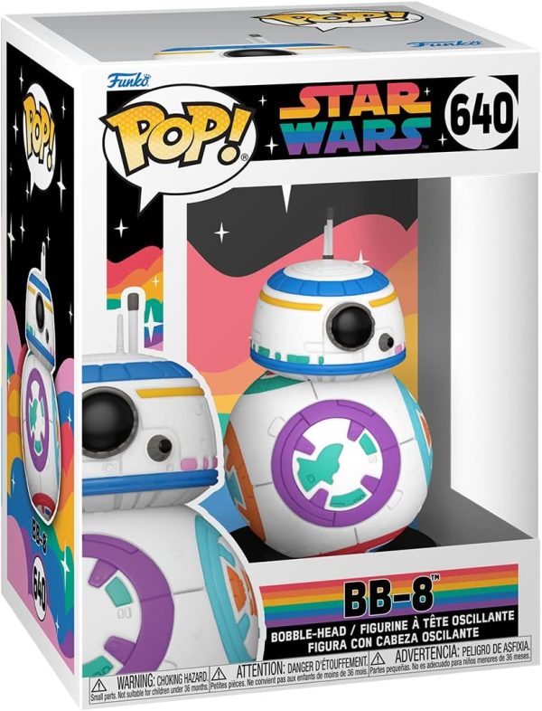 Funko POP! Star Wars: Pride 2023- BB-8 - Collectable Vinyl Figure - Gift Idea - Official Merchandise - for Kids & Adults - Movies Fans - Model Figure for Collectors and Display