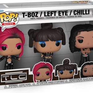 Funko POP! Rocks: TLC - T-Boz. Left Eye. Chilli 3-Pack - Collectable Vinyl Figure - Gift Idea - Official Merchandise - for Kids & Adults - Music Fans - Model Figure for Collectors and Display