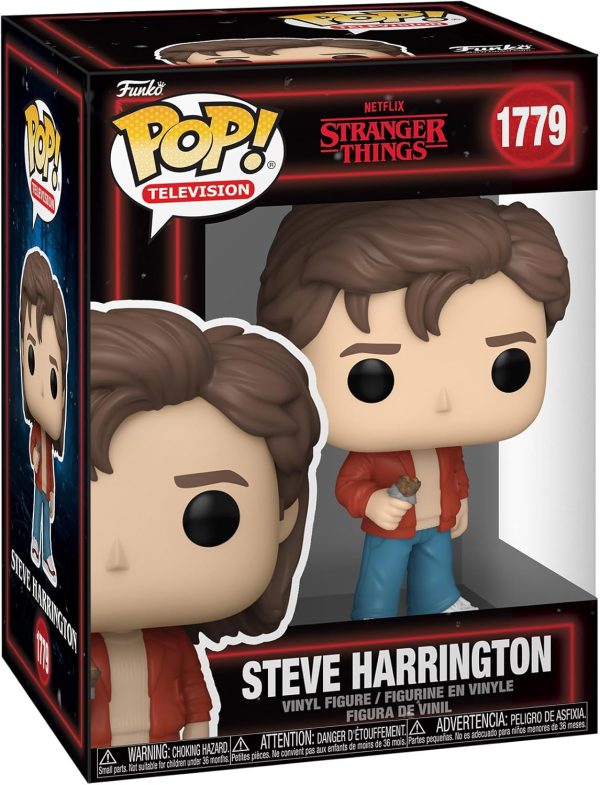 Funko Pop! TV: Stranger Things - Steve Harrington - Collectable Vinyl Figure - Gift Idea - Official Merchandise - Toys for Kids & Adults - TV Fans - Model Figure for Collectors and Display