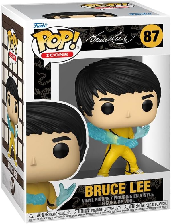 Funko POP Icons: Bruce Lee - Collectable Vinyl Figure - Gift Idea - Official Merchandise - for Kids & Adults - Movies Fans - Model Figure for Collectors and Display