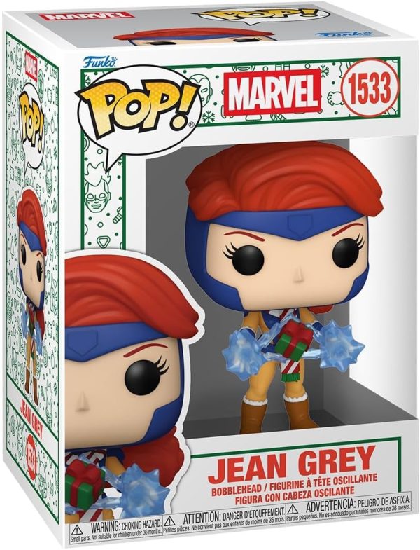 Funko Pop! Marvel: Holiday - Jean Grey - X-Men - Collectable Vinyl Figure - Gift Idea - Official Merchandise - Toys for Kids & Adults - Comic Books Fans - Model Figure for Collectors and Display