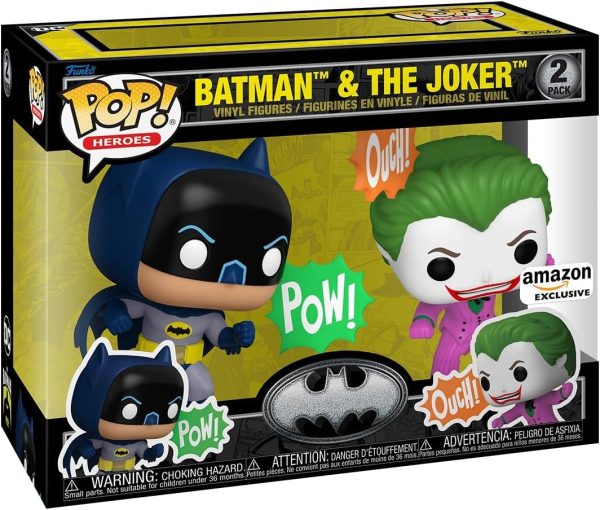 Funko POP! Heroes: Batman's 85th Anniversary - Joker/Batman. 2-Pack - DC Comics - Collectable Vinyl Figure - Gift Idea - Official Merchandise - for Kids & Adults - Comic Books Fans