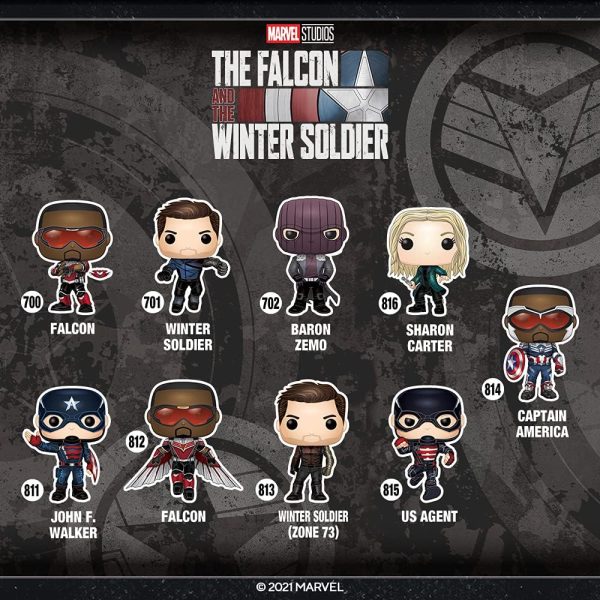 Funko Pop! Marvel: Year of The Shield - Captain America (Sam Wilson) with Shield. Amazon Exclusive