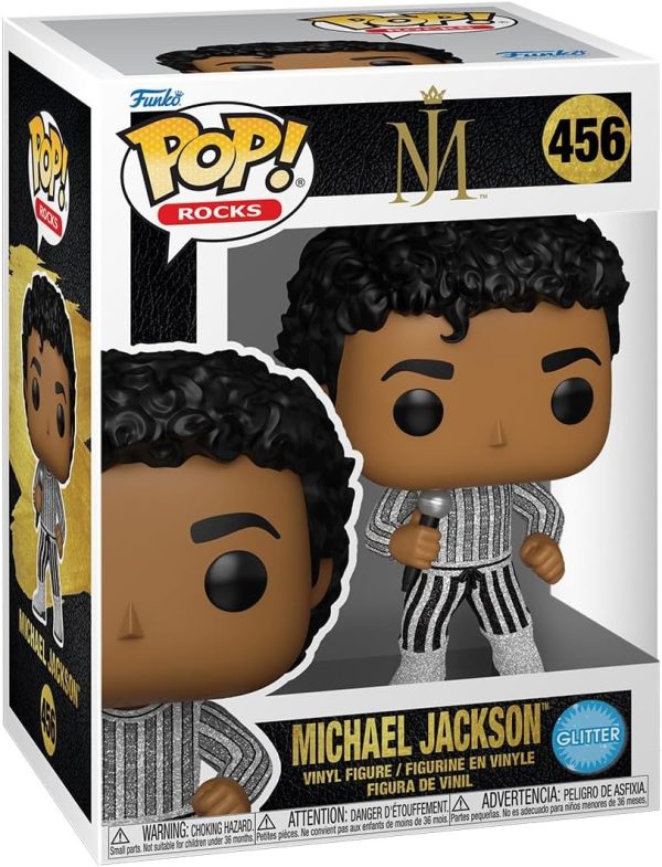 Funko Pop Rocks: MJ - Michael Jackson - Rock with You - Glitter - Collectable Vinyl Figure - Gift Idea - Official Merchandise - Toys for Kids & Adults - Cartoon/Animation Fans
