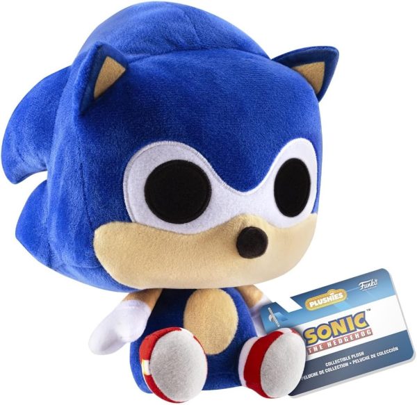 Funko Pop! Plush: Sonic The Hedgehog - Sonic - Collectable Soft Toy - Birthday Gift Idea - Official Merchandise - Stuffed Plushie for Kids and Adults