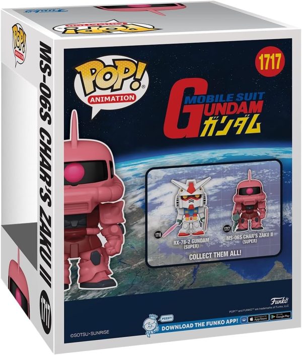 Funko Pop Super: Mobile Suit Gundam - MS-06S CHAR'S Chars Zaku Ii Ii - Collectable Vinyl Figure - Gift Idea - Official Merchandise - Toys for Kids & Adults - Anime Fans - Model Figure for Collectors