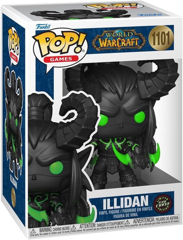 Funko Pop! Games: World of Warcraft - Illidan Stormrage - 1/6 Odds for Rare Chase Variant - Collectable Vinyl Figure - Gift Idea - Official Merchandise - Toys for Kids & Adults - Video Games Fans