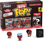 Funko Bitty POP! Deadpool - Bathtime. 4-Pack and A Surprise Mystery Mini Figure - 0.9 Inch (2.2 Cm) Collectable - Stackable Display Shelf Included - Gift Idea - Party Bags Stocking - Cake Topper