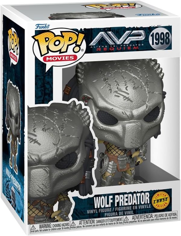 Funko Pop! Movies: Predator ?C Wolf Predator - 1/6 Odds for Rare Chase Variant - Collectable Vinyl Figure - Gift Idea - Official Merchandise - Toys for Kids & Adults - Horror Fans