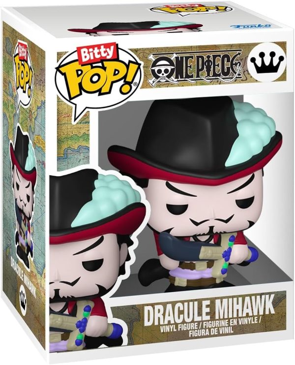 Funko Bitty Pop! One Piece - Monkey D. Luffy. Roronoa Zoro. Axe Hand Morgan. and A Surprise Mystery Mini Figure - 0.9 Inch (2.2 Cm) Collectable - Stackable Display Shelf Included - Party Bags