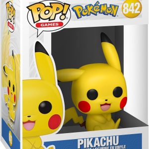 Funko Pop! Games: Pokemon - Pikachu - (Sitting) - Collectable Vinyl Figure - Gift Idea - Official Merchandise - Toys for Kids & Adults - Video Games Fans - Model Figure for Collectors and Display