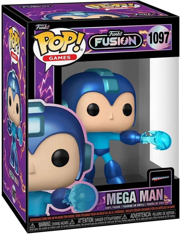 Funko Pop! Games: Fusion - Megaman - Mega Man - 1/6 Odds for Rare Chase Variant Fusion - Collectable Vinyl Figure - Gift Idea - Official Merchandise - Toys for Kids & Adults