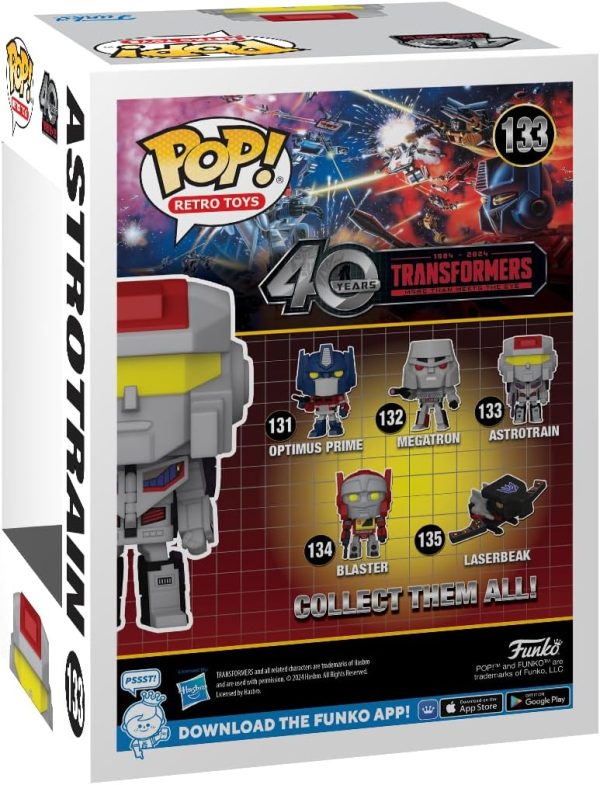 Funko Pop Retro Toys: Transformers: Generation 1-40th Anniversary. Astrotrain - Collectable Vinyl Figure - Gift Idea - Official Merchandise - Toys for Kids & Adults - Action/Adventure Fans