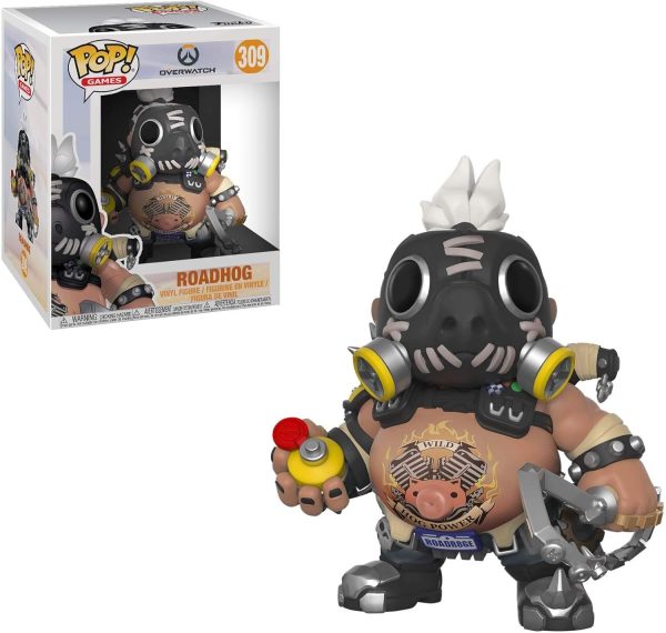 Funko Pop Games: Overwatch-6 Road Hog 6 Roadhog. Multicolor