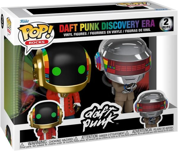 Funko Pop! Rocks: Daft Punk - Discovery Era. 2-Pack - Collectable Vinyl Figure - Gift Idea - Official Merchandise - Toys for Kids & Adults - Music Fans - Model Figure for Collectors and Display