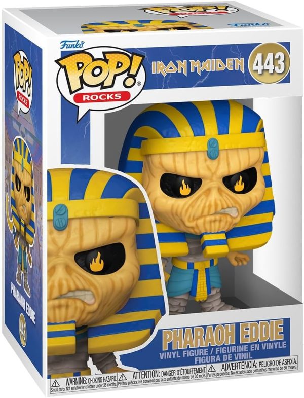 Funko POP Rocks: Iron Maiden - Pharaoh Eddie - Pharoah - Collectable Vinyl Figure - Gift Idea - Official Merchandise - for Kids & Adults - Music Fans - Model Figure for Collectors and Display