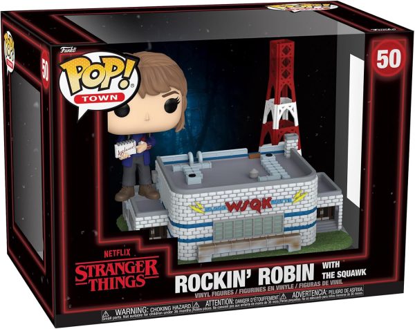 Funko Pop! Town: Stranger Things - Rockin' Robin with The Squawk - Collectable Vinyl Figure - Gift Idea - Official Merchandise - Toys for Kids & Adults - TV Fans - Figure for Collectors and Display