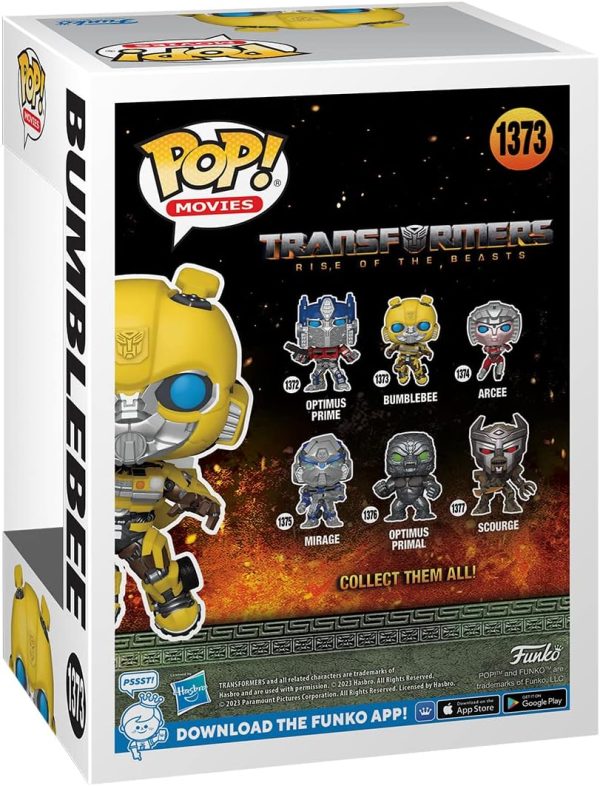 Funko POP! Movies: Transformers: Rise of The Beasts - Bumblebee - Collectable Vinyl Figure - Gift Idea - Official Merchandise - for Kids & Adults - Movies Fans - Model Figure for Collectors