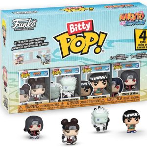 Funko Bitty Pop! Naruto Shippuden: Tenten. Madara (6th Paths). Might Guy. Itachi Uchiha. and A Surprise Mystery Mini Figure - 0.9 Inch (2.2 Cm) Collectable - Gift Idea - Cake Topper