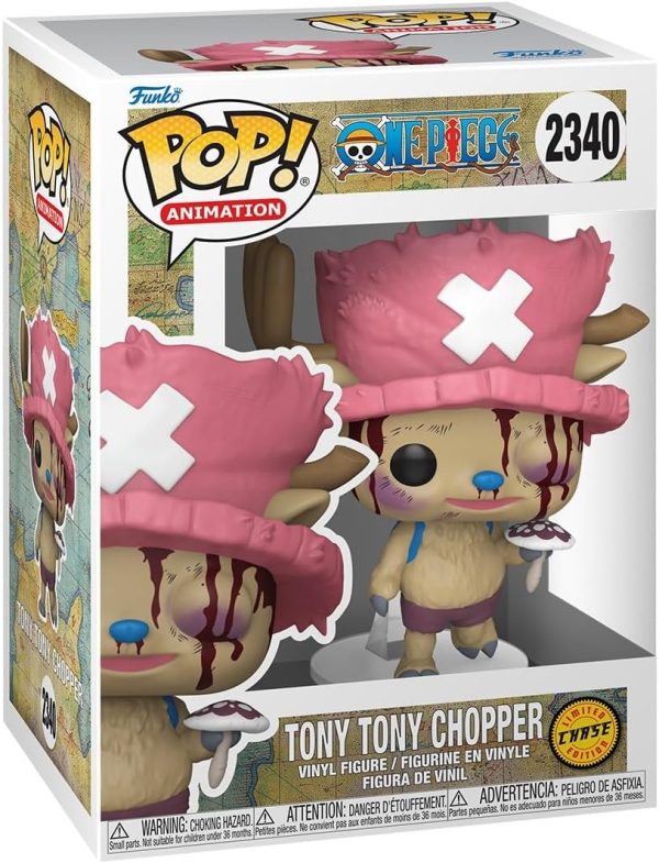 Funko Pop! Animation: One Piece - (Refresh) - Tony Tony Chopper - 1/6 Odds for Rare Chase Variant - Collectable Vinyl Figure - Gift Idea - Official Merchandise - Toys for Kids & Adults