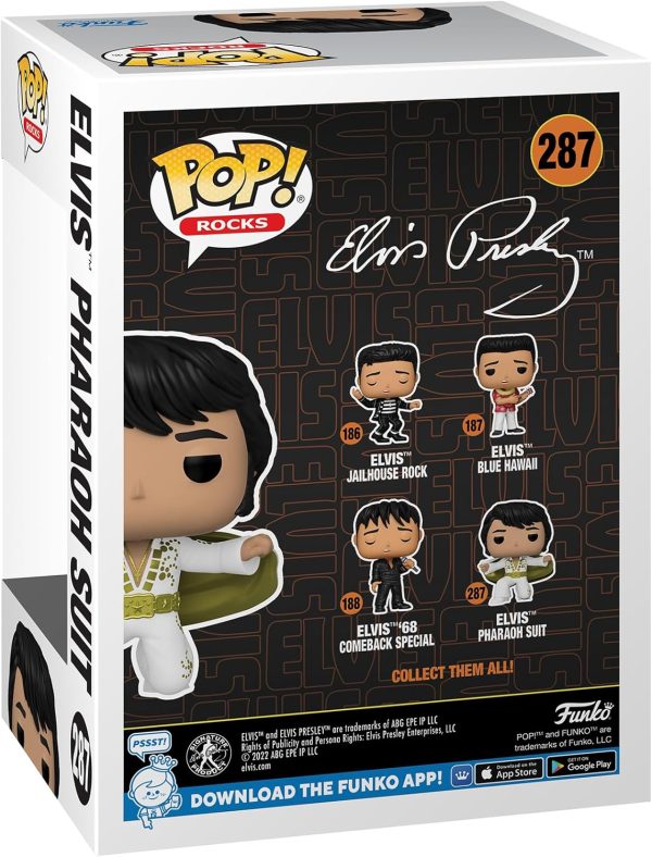 Funko POP! Rocks: Elvis Presley - Pharaoh Suit - Collectable Vinyl Figure - Gift Idea - Official Merchandise - for Kids & Adults - Music Fans - Model Figure for Collectors