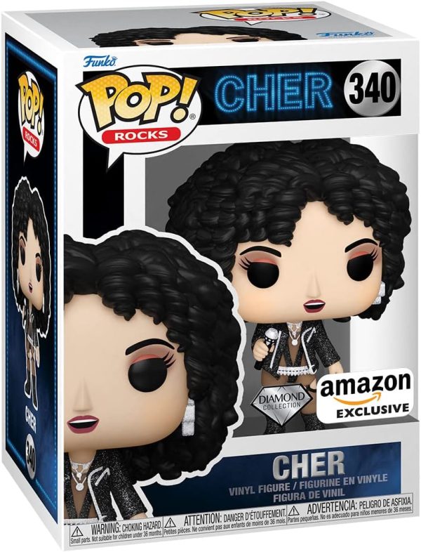 Funko POP! Rocks: Cher - (Turn Back Time) - Diamond Glitter - Collectable Vinyl Figure - Gift Idea - Official Merchandise - for Kids & Adults - Music Fans
