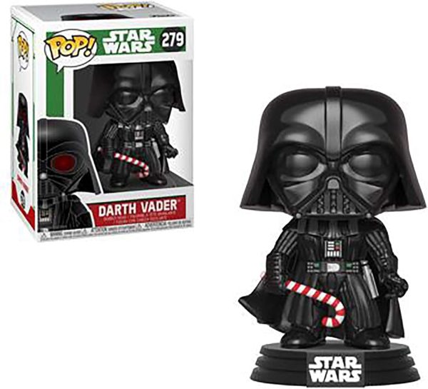 Funko Pop Star Wars: Holiday - Darth Vader with Candy Cane (Styles May Vary) Collectible Figure. Multicolor
