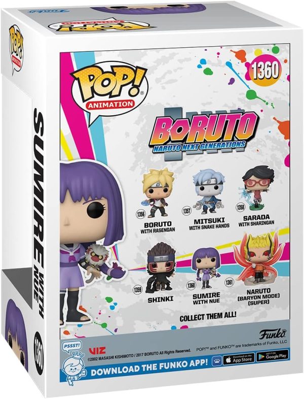 Funko POP! Animation: Boruto - Sumire Kakei with Nue - Boruto: Naruto Next Generations - Collectable Vinyl Figure - Gift Idea - Official Merchandise - for Kids & Adults - Anime Fans