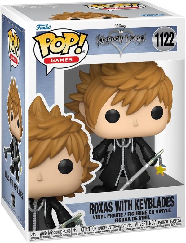 Funko Pop! Games: Kingdom Hearts - Roxas with Keyblades - Collectable Vinyl Figure - Gift Idea - Official Merchandise - Toys for Kids & Adults - Movies Fans - Model Figure for Collectors