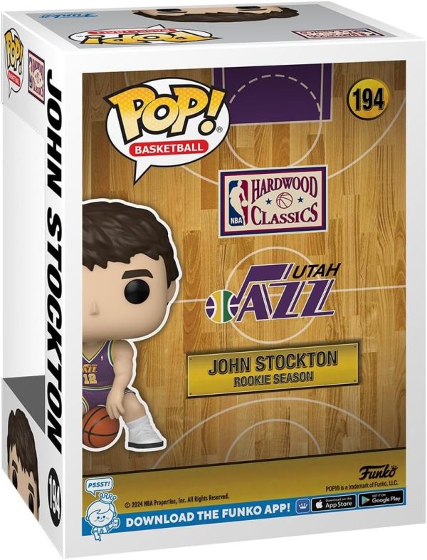 Funko POP NBA: Jazz - RS John Stockton - Collectable Vinyl Figure - Gift Idea - Official Merchandise - for Kids & Adults - Sports Fans - Model Figure for Collectors and Display