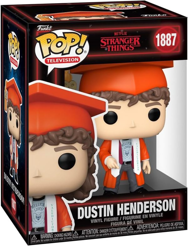 Funko Pop! TV: Stranger Things - Dustin Henderson - Collectable Vinyl Figure - Gift Idea - Official Merchandise - Toys for Kids & Adults - Fantasy Fans - Model Figure for Collectors and Display