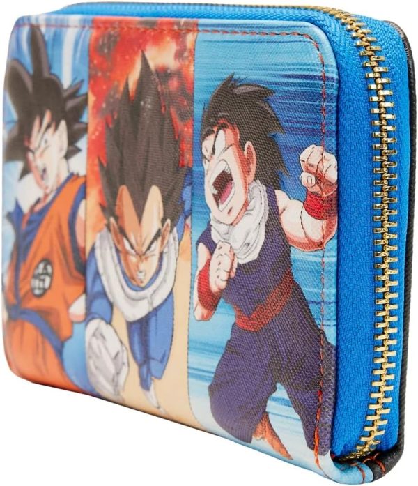 Loungefly Dragon Ball Z Trio Zip Around Wallet