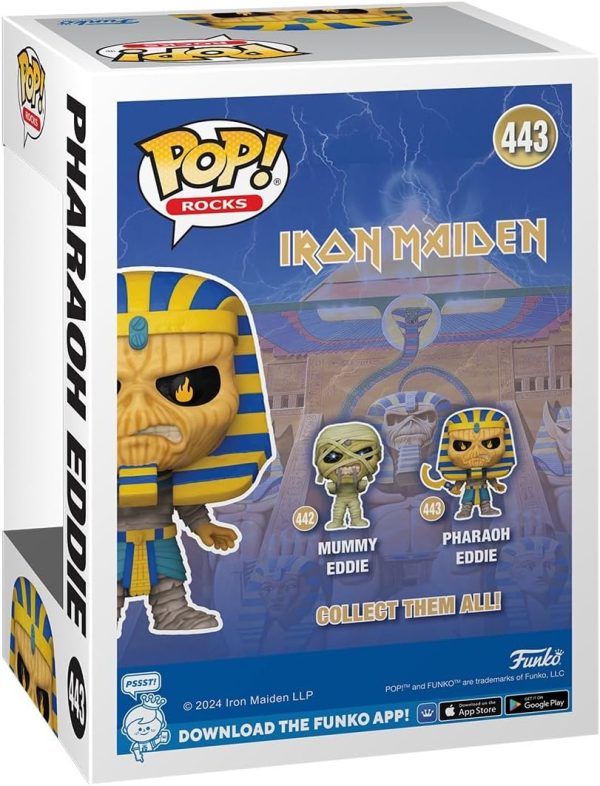 Funko POP Rocks: Iron Maiden - Pharaoh Eddie - Pharoah - Collectable Vinyl Figure - Gift Idea - Official Merchandise - for Kids & Adults - Music Fans - Model Figure for Collectors and Display
