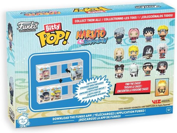 Funko Bitty Pop! Naruto Shippuden: Tenten. Madara (6th Paths). Might Guy. Itachi Uchiha. and A Surprise Mystery Mini Figure - 0.9 Inch (2.2 Cm) Collectable - Gift Idea - Cake Topper